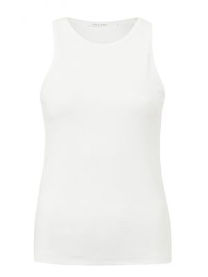 Yaya basic halter top crewneck slim fit star white