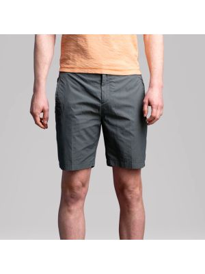 Cast iron chino short hybrid antracite