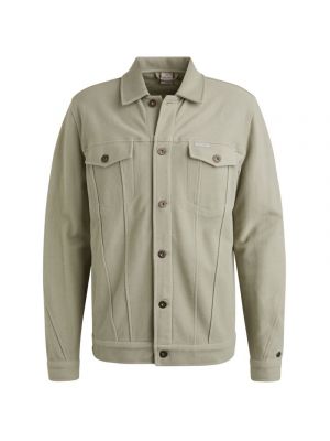 Cast Iron button jacket twill sweat seagrass