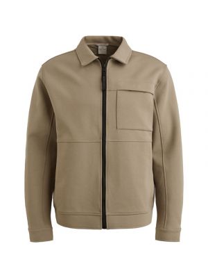 Cast Iron Zip jacket interlock sweat Brindle