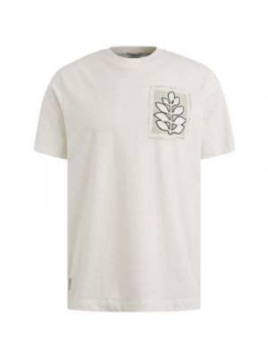 Cast iron ss r-neck single jersey snow white