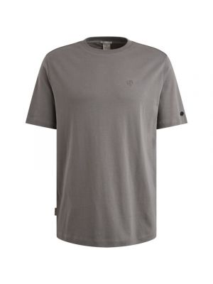 Cast Iron Short sleeve r-neck regular fit in Grani