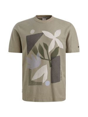 Cast Iron Short sleeve r-neck regular fit tw Dried