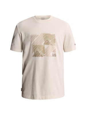 Cast Iron Short sleeve r-neck regular fit pe White