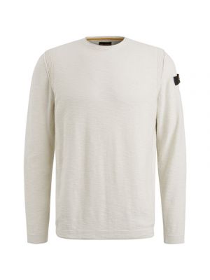 Pme legend r-neck cotton slub bone white
