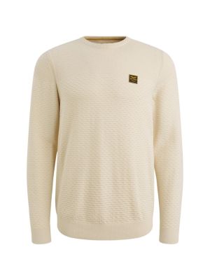 PME-Legend R-neck cotton mouline Bone White