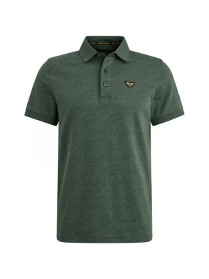Pme legend s/s polo jacquard jersey green