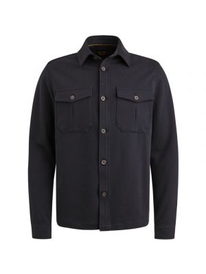 PME-Legend LONG SLEEVE SHIRT Comfort Heavy Tw Blue