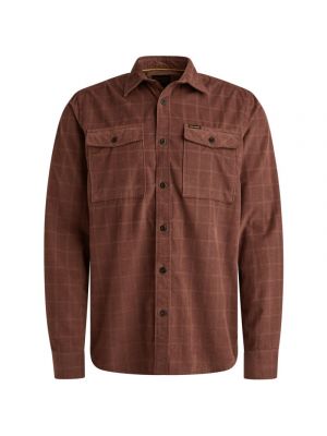 PME-Legend LONG SLEEVE SHIRT Fine Corduroy Marron