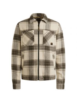 PME-Legend LONG SLEEVE SHIRT Heavy Big Check Bone 