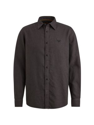 PME-Legend LONG SLEEVE SHIRT YarnDyed Grindle Jet 