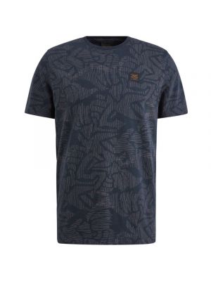 Pme legend s/s r-neck slub jersey aop salute