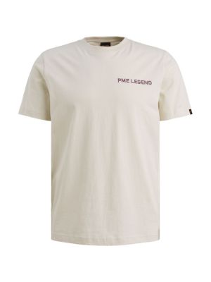 PME-Legend Short sleeve r-neck single jersey Bone 