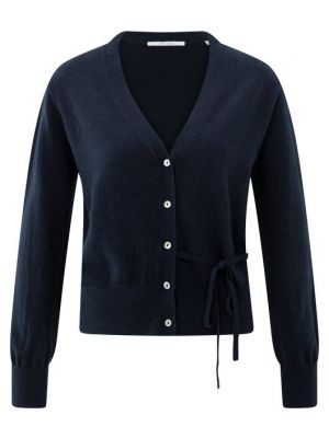 YAYA Vest met taillestrik inkwell blue