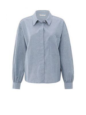 YAYA Gestreepte blouse vintage blue dessin