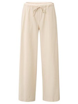 YAYA Woven wide-leg trousers summer sand