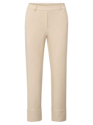 YAYA Jersey tailored trousers summer sand