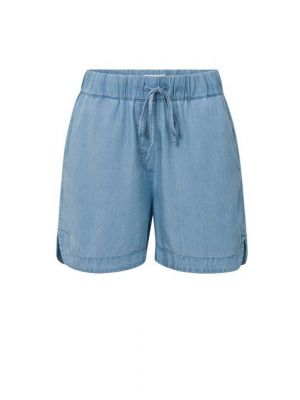 YAYA Lightweight chambray shorts chambrey