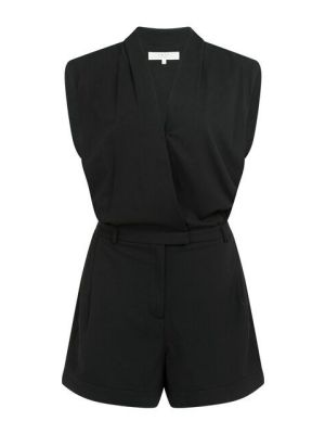 YAYA Playsuit met overslag-effect black