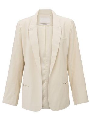 YAYA Woven blazer with pocket detai summer sand