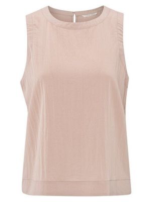 YAYA Sleeveless woven top soft mauve pink