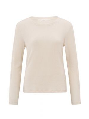 YAYA Long-sleeve top with buttons off white knit