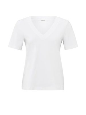 YAYA T-shirt with V-neck pure white