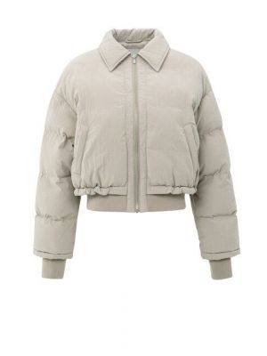 YAYA Gewatteerde korte jas sand beige