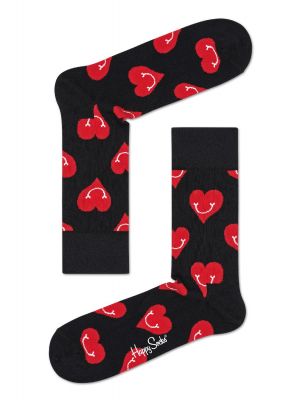 Happy Socks Smiley Heart Sock Black