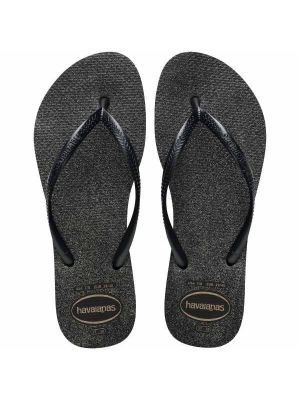 Havaianas Slim Gloss Black/Silver/Black