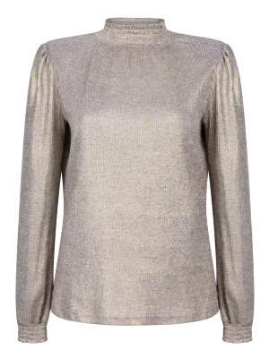 Aaiko tory gold pes longsleeve top gold