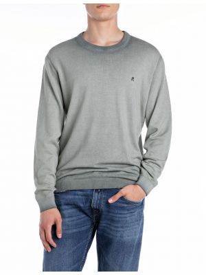 Replay uk4705 g20785a trui mesh olive