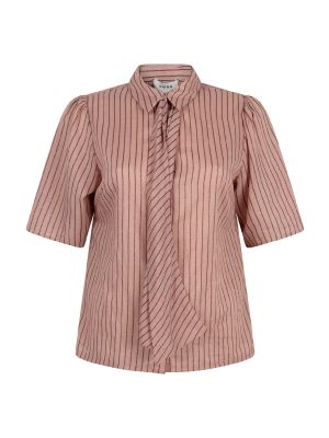 Aaiko veronne stripe tie pes blouse pomegranate