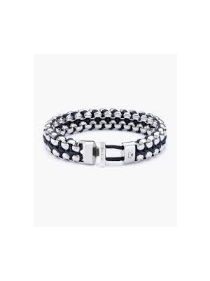 Pig & hen catena venetian db armband navy | silver