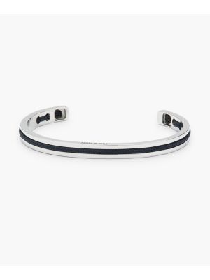 Pig & hen navarch 9mm armband navy | silver