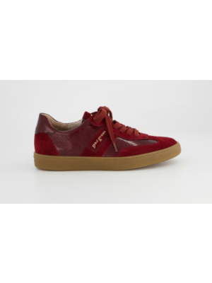 Paul-Green 5437 Rot Suede/Lak Winerood