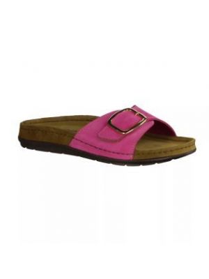 Rohde 5875-46 Ledere band met gesp Pink