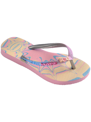Havaianas Kids Slim Glitter Trendy Pink Glow